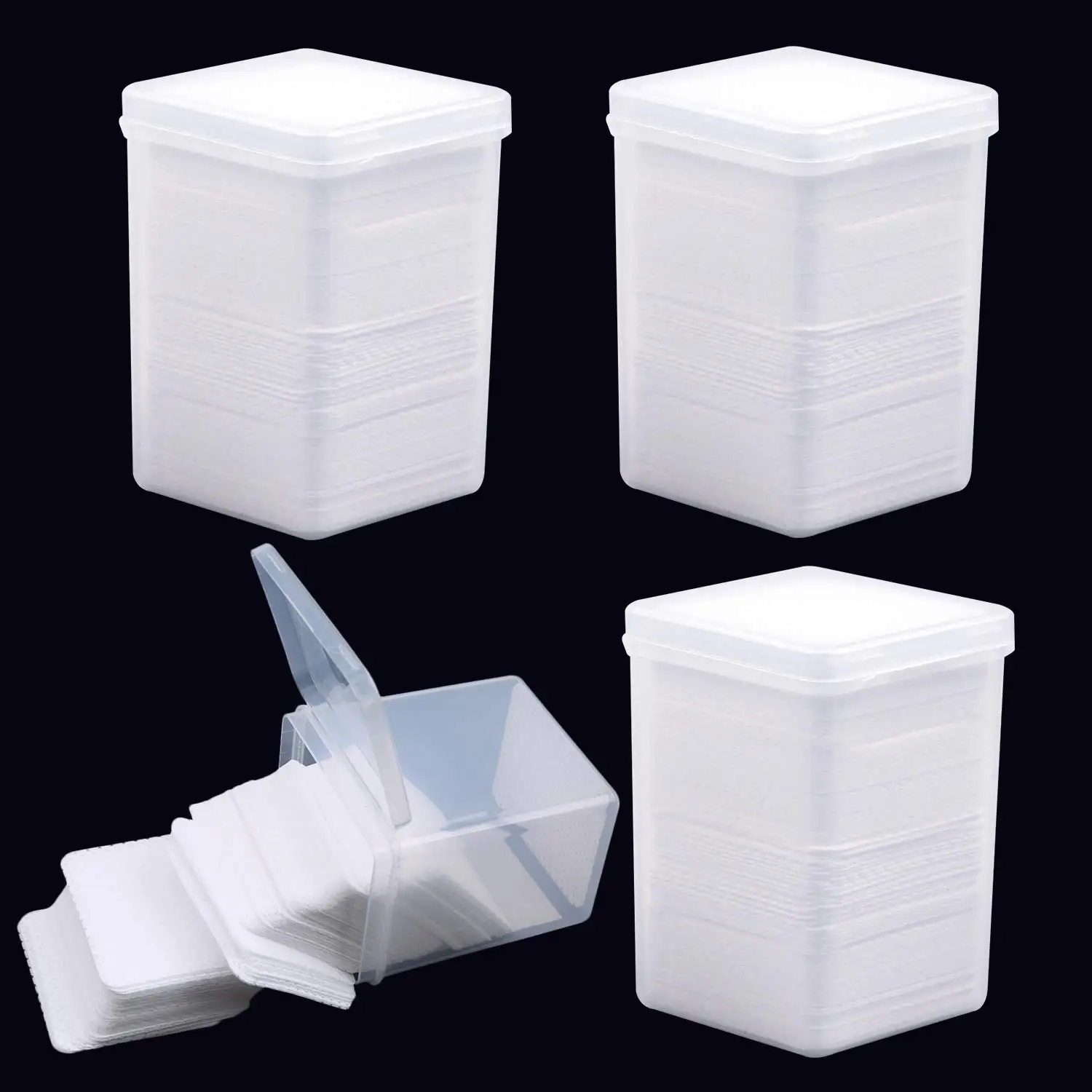 800 Pcs Lint Free Nail Wipes for Gel Polish Remover, Eyelash Glue Wipes, Non Woven Salon Supplies