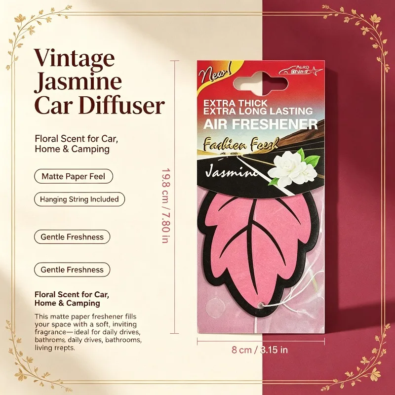 Leaf Shaped Car Air Freshener 240 Pack Hanging Scent Paper Cards For Auto Closet Bag Home Decoration