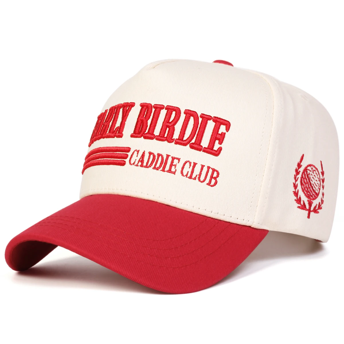 Unisex EARLY BIRDIE CADDIE CLUB Baseballkappen mit Stickerei, Frühling und Herbst, für den Außenbereich, verstellbare Freizeithüte, Sonnenschutzhut, Sportkappe – Detail 6