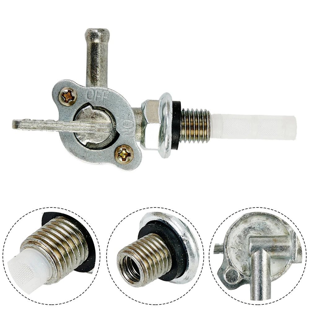 Generator Fuel Tank Shut Off Tank Replacement Tap Petcock Valve ON/OFF Switch 10MM Fuel Petrol Tank Switch Petcock Valve Tap