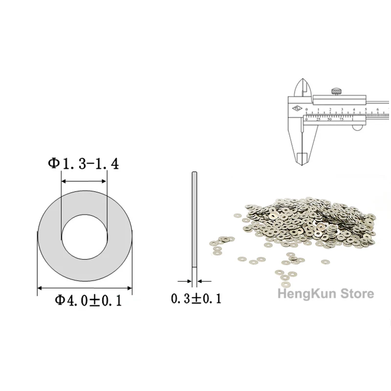 100 pz M1.1 M1.2 M1.3 M1.4 M1.5 M1.6 M1.7 Micro piccola guarnizione piatta Rondella perfetta per la decorazione domestica, riparazione in fabbrica, cucine