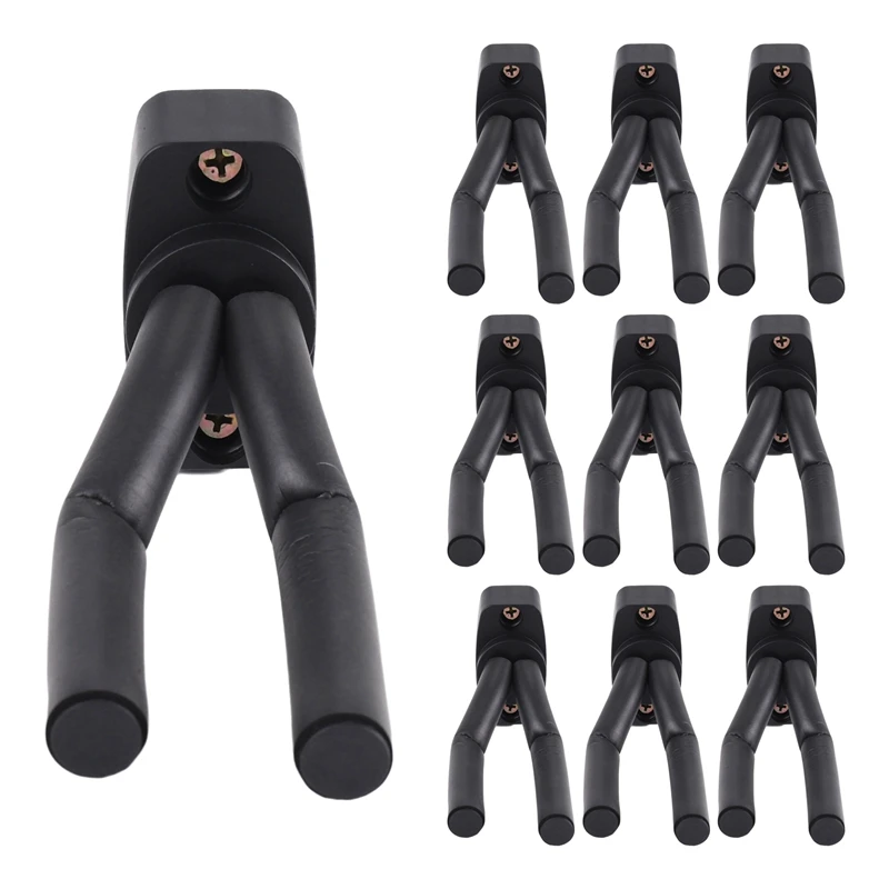 

10 шт. настенных кронштейнов-держателей для гитар и бас-гитар, для дома и студии