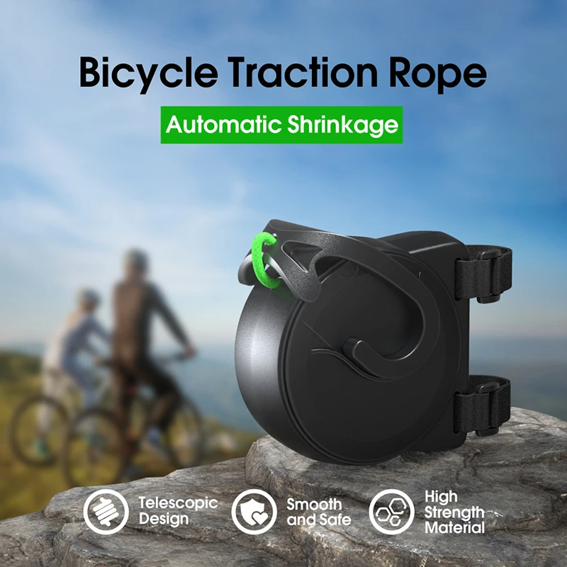 1Pc Bicycle Tow Rope Flexible Retractable Bike Tractor Tow Truck Mountain Bike Parent-Child Pull Rope Towing Trailer Tool