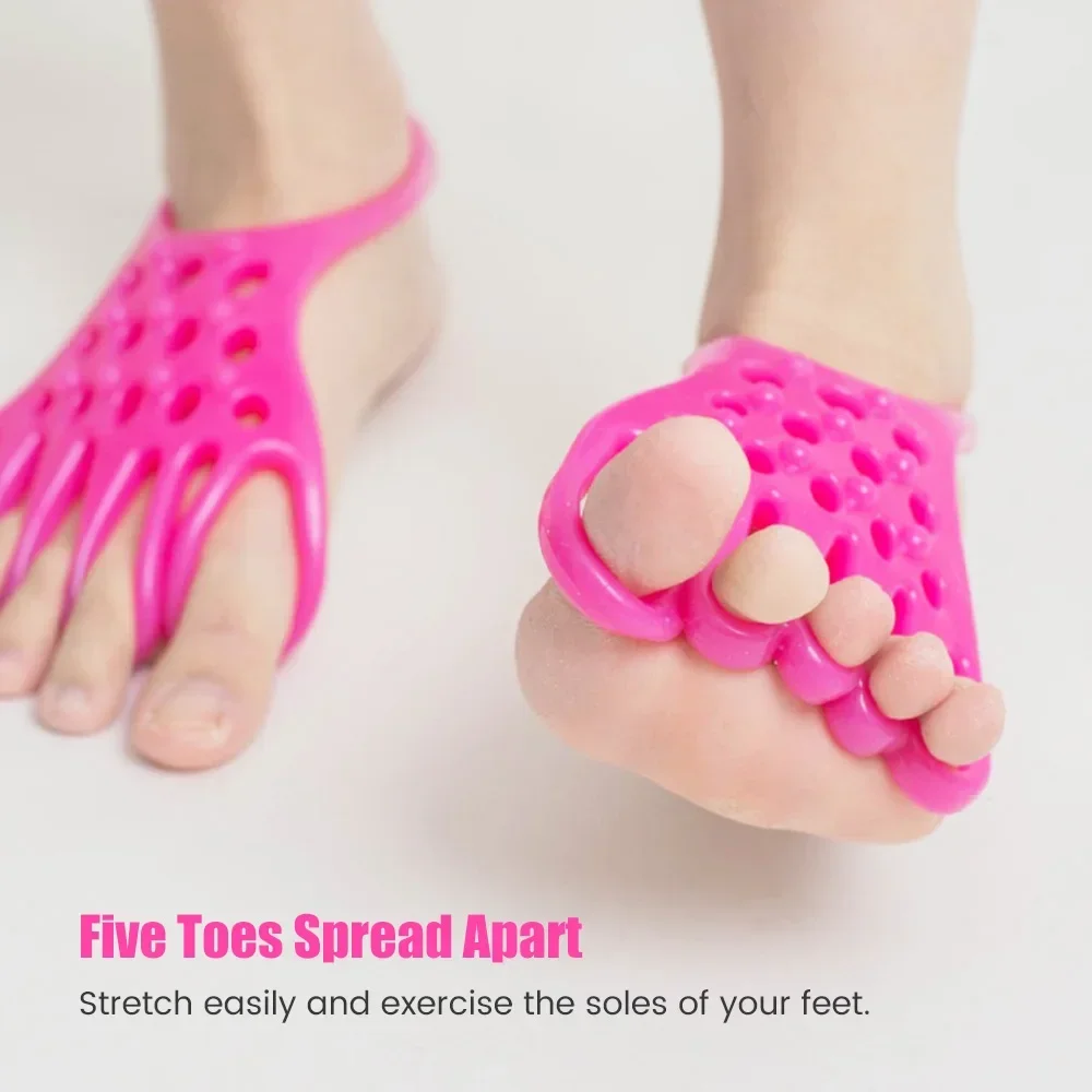 1Pair Toe Separators to Correct Bunions Soft Comfortable Silicone Toe Straighteners Foot Pain for Women & Men