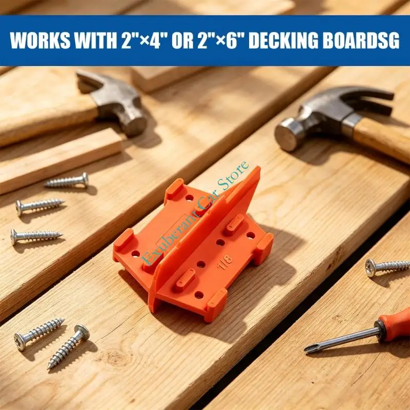 Marine Deck Board Spacing Tool Set ABS Board Alignment Aids with Molded Guide Lines for Installation Use