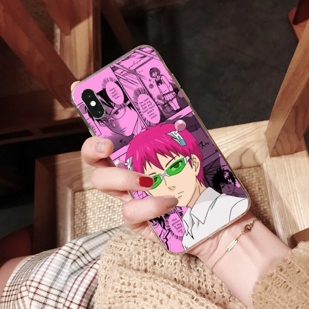 The Disastrous Life of Saiki K Phone Case For iPhone 15 14 11 12 13 Mini Pro XS Max Cover 6 7 8 Plus X XR SE 2020 Funda Shell