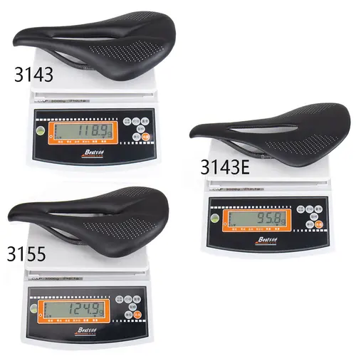 Imagen 2 del producto ELITA ONE Sillín de carbono súper ligero 240x143/155mm 96g MTB bicicleta de carretera cojín de cuero asiento de ciclismo para hombres y mujeres