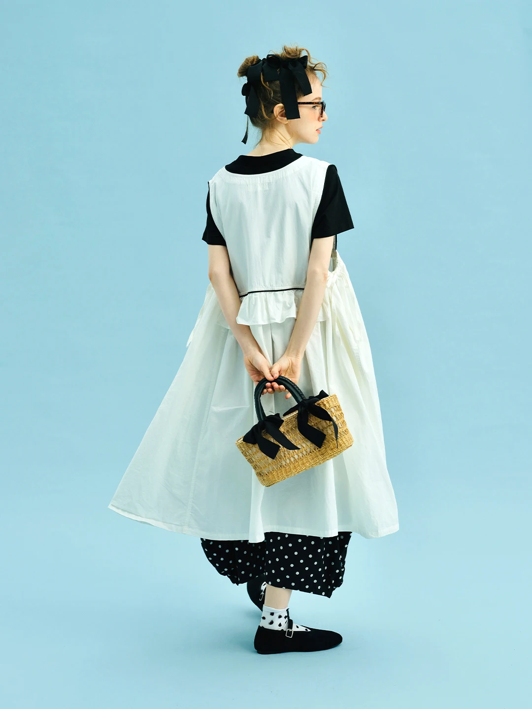 Tank top skirt imakokoni 2025 summer forest style artistic pure cotton washed dress loose round neck 255023