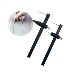 Compass Round Cutter Caliper for Clay Pottery Cutting Round Square Clay Parallel Cutting Ruler DIY Crafting Clay Modeling Tool