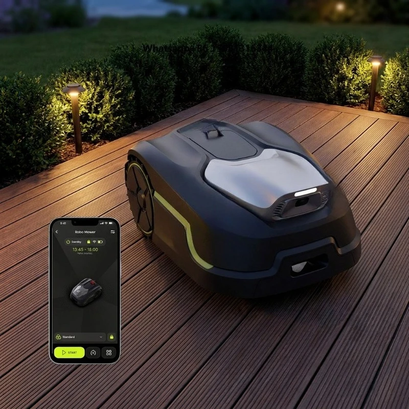 Smart Robotic Lawn Mower  Navigation Automatic Grass Cutting Machine for Large Area Garden Farm and Estate Use