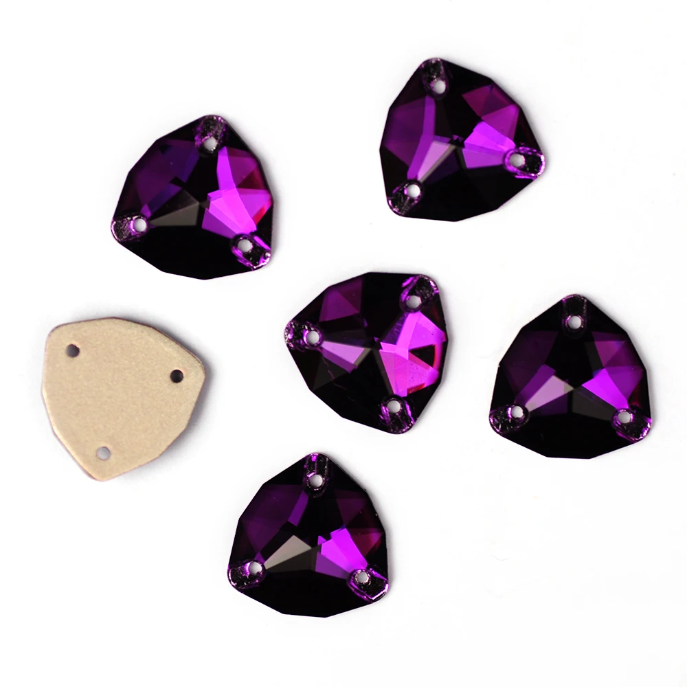 YANRUO 3272 Fat Triangle Alle Farben Aufnähsteine Glas Kristall Strasssteine AAAAAA Qualität Nähsteine für Kleidung, Kleider, Schuhe – Detail 24