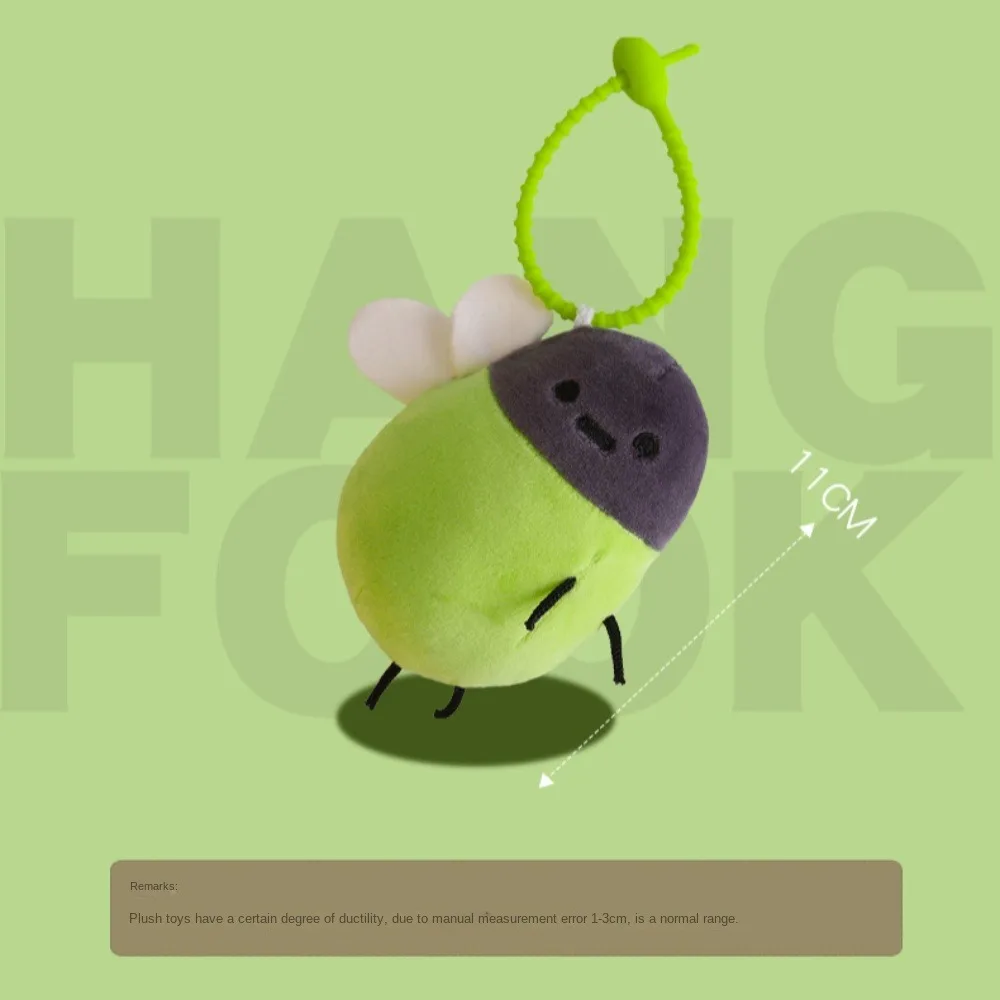 Cartone animato carino luminoso lucciola giocattoli di peluche carino ciondolo ragazza cuore decorazioni per la casa bellezza di Natale borsa delicata portachiavi regalo di compleanno