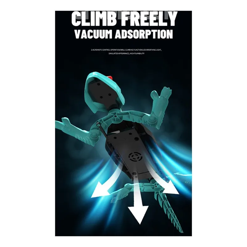 MACH-Gecko escalade murale télécommande Rechargeable Animal, escalade murale Gecko interactive amusante pour enfants garçons et filles