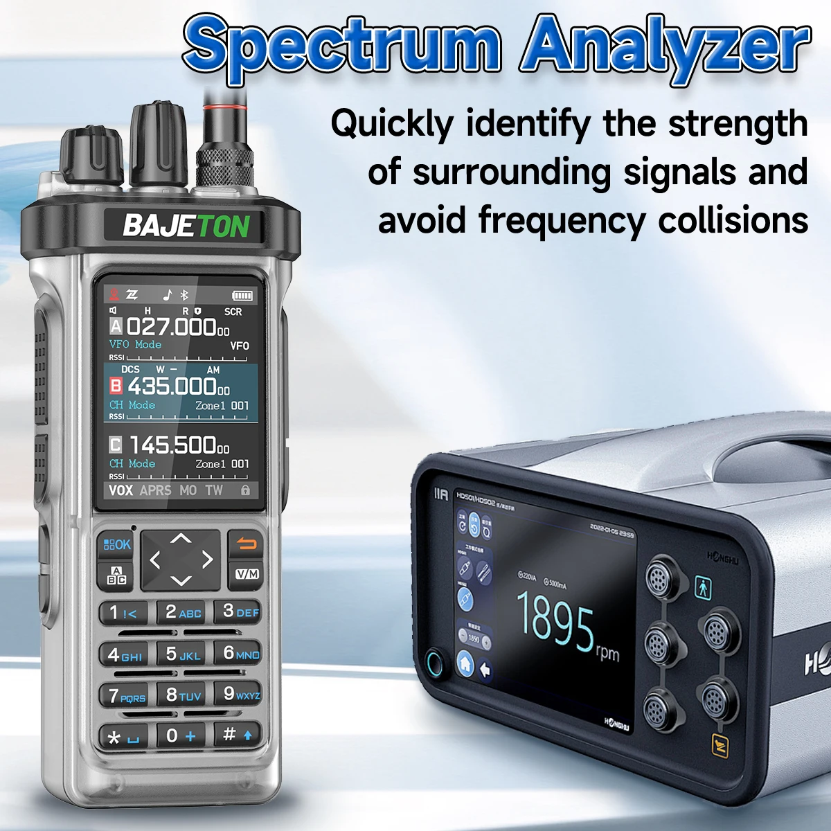 BAJETON BJ-9000 Walkie Talkie APRS/GPS 10W CB Cross Band Bluetooth APP Programming Long Range VOX For RT-950 RT-950PRO Ham Radio