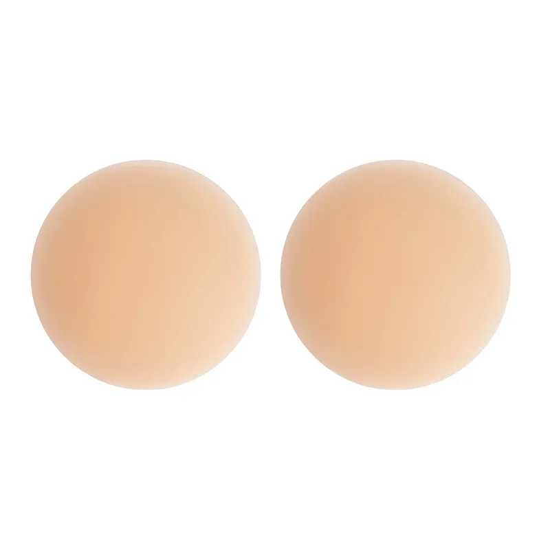 1 Pairs Adhesive Silicone Nipple Cover Invisible Reusable Boob Tape for Brown Skin Women Breast Stickers Pasties Chest Covers