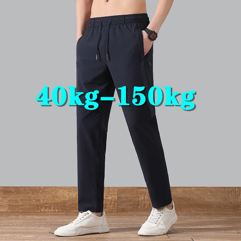 Men\'s Pants Clothing Oversized Casual Man Pants Largo Big Plus Size Trousers Streetwear New Summer Style Korean Popular Clothes