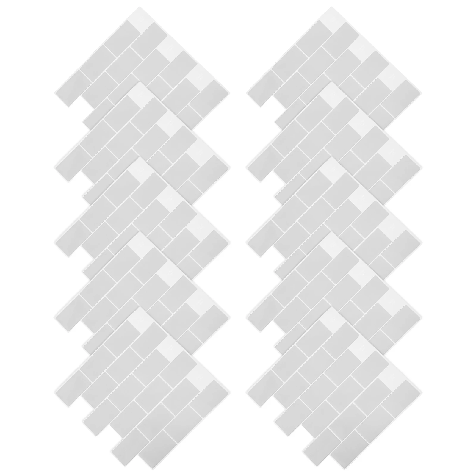 

10SheetsThreeDimensionalDripGlueWallpaperWaterproofOilproofSelfadhesiveTilesforKitchenBathroomDecorGreyClassic