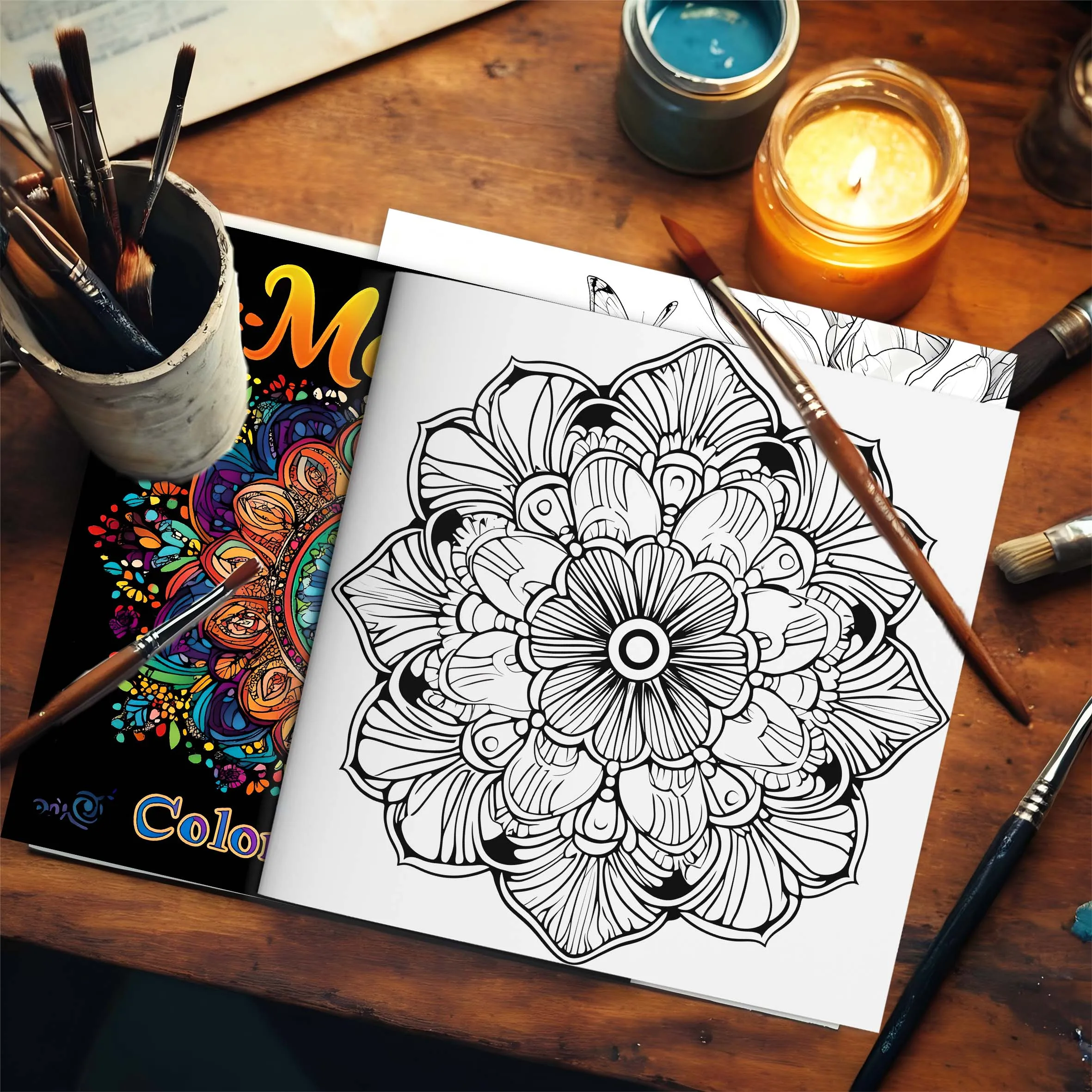 Mandala Coloring Book for Adults Stress Relief Adult Picture Book for Creative Color Practice for Party and Birthday Gifts