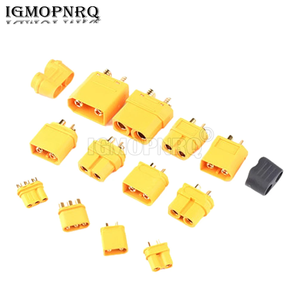 10PCS  Amass XT60 XT60H XT30U XT90H Plug Connector With Sheath Housing 5 Male 5 Female (5 Pair)