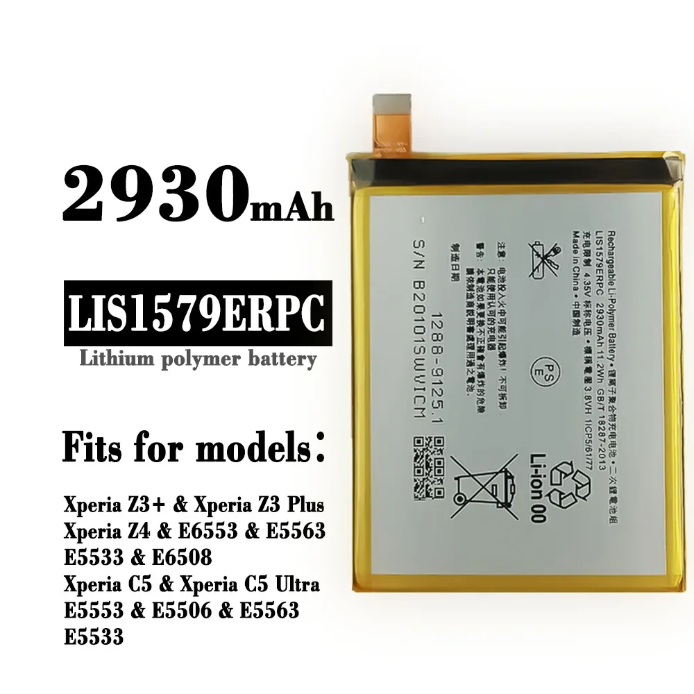 

High Quality Replacement Battery For SONY Xperia Z4 Z3+ C5 Ultra E6533 6553 LIS1579ERPC Phone Batteries + Tools