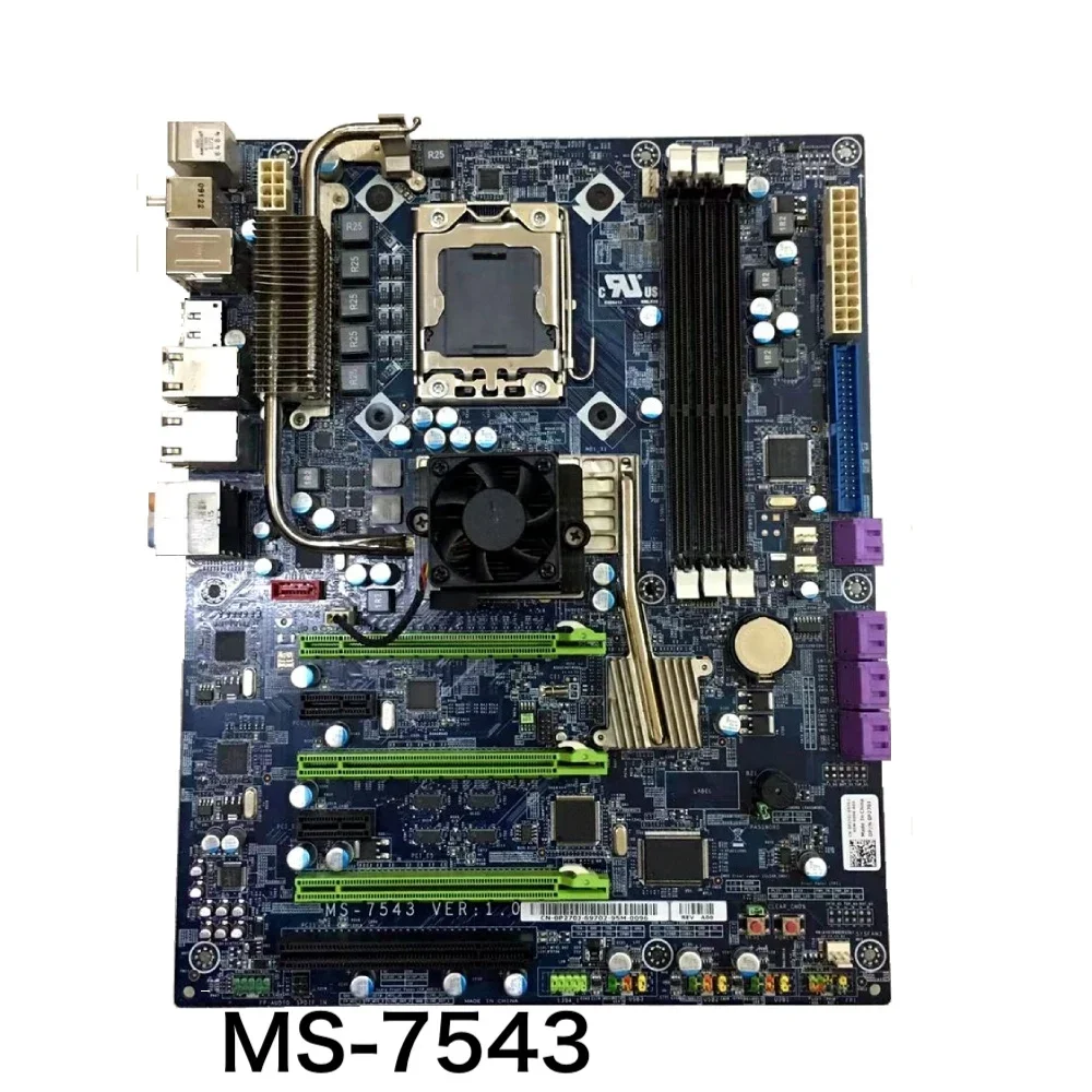 For Dell Alienware Area-51 Motherboard MS-7543 CN-0XDJ4C 0XDJ4C XDJ4C X58 DDR3 Mainboard 100% Tested OK Fully Work Free Shipping