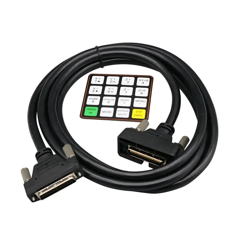 AC88-For Richauto A11 A12 A15 A18 DSP CNC Controller Cable 4M English Button Film CNC Woodworking Engraving Controller Parts