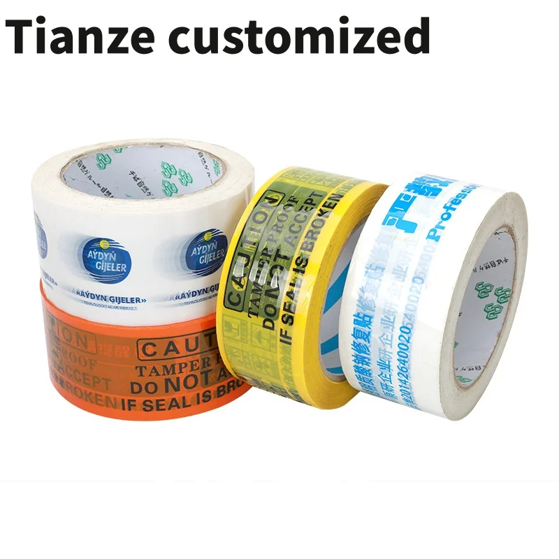 10 pieces（custom）Branded Custom Logo Printed BOPP Packing Tape Single Sided Acrylic Hot Melt Activated Pressure Sensitive