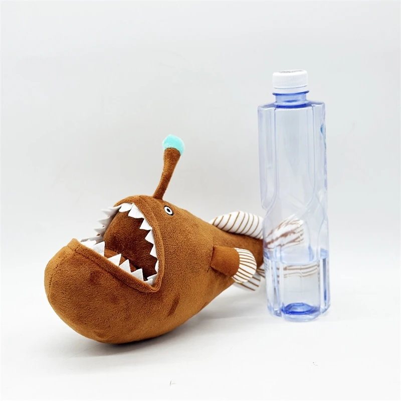 Melanocetus Johnsonii peluche réaliste mer profonde peluche mignon effrayant chambre décor pour enfants adolescents adultes cadeau de noël