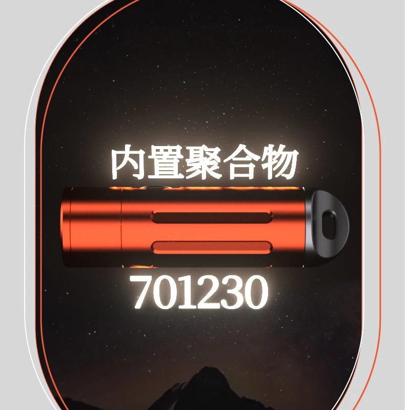 6cmポケット懐中電灯 701230 USB-C充電式EDCトーチワークライト 4モードフラッシュライト キャンプ、家庭、緊急時用