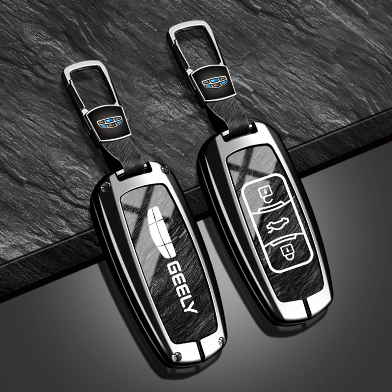 

Zinc Alloy Car Key Case Cover Shell For Geely Emgrand X7 GS GX3 GT GC9 EC7 GC715 EC718 Englon SC3 Atlas Pro Keyless Remote Fob