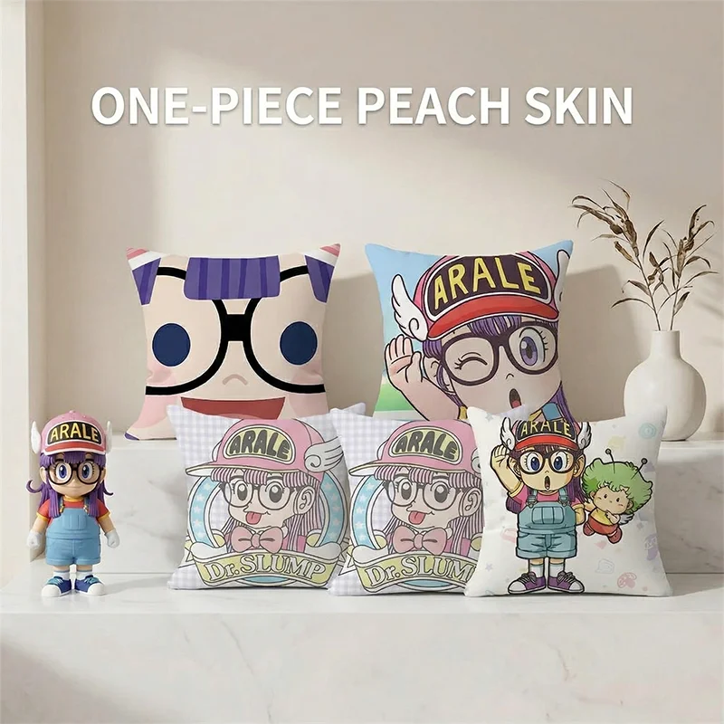 

One-Piece Peach Skin Cushion Cover Kawaii Japanese Anime Print Throw Pillow Case Kids Bedroom Sofa Car Home Decor 40cmx40cm 2026