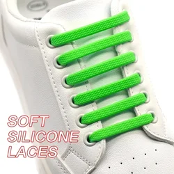 Neue 16pcs elastische Schnürsenkel alle Turnschuhe Silikon Stretch Schnürsenkel Unisex Mode keine Krawatte Schnürsenkel Gummiband Schnürsenkel