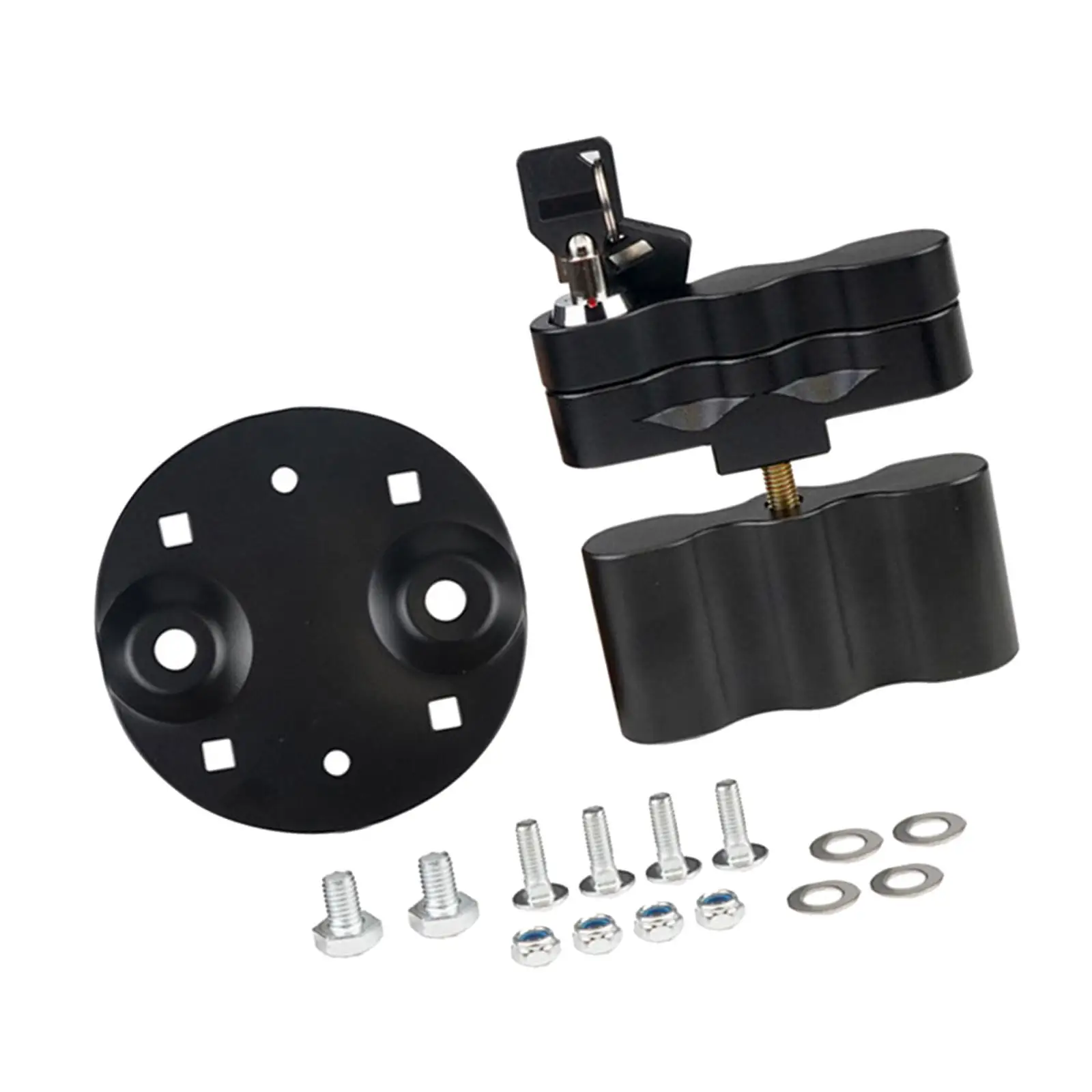 Fuel Tank and Barrel Fixing Bracket High Performance Mount Lock with Keys Locking Pack Mount for Gasoline Pack Storage Box