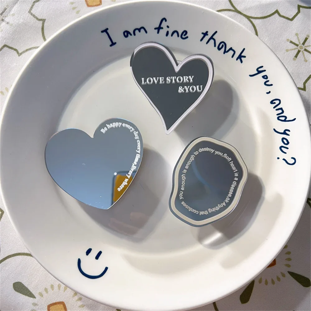 

Korea Mirror Griptok Bracket For iPhone 16 Huawei Lovely Macaron Universal Phone Holder Ring Support Stand Grip Tok