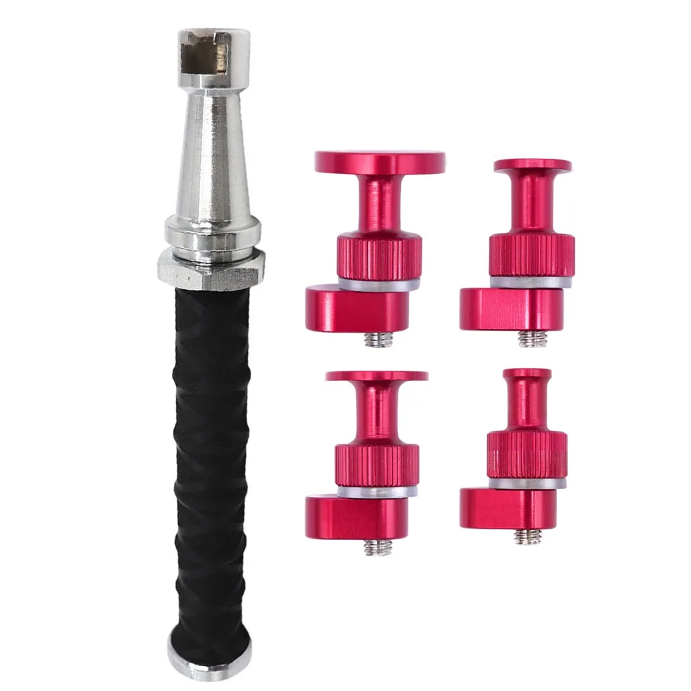 27-38CM Adjustable Car Dent Puller Alloy Telescopic Tool With Spring Mechanism Anti-Skating Hail Pull Hammer Tool Sets