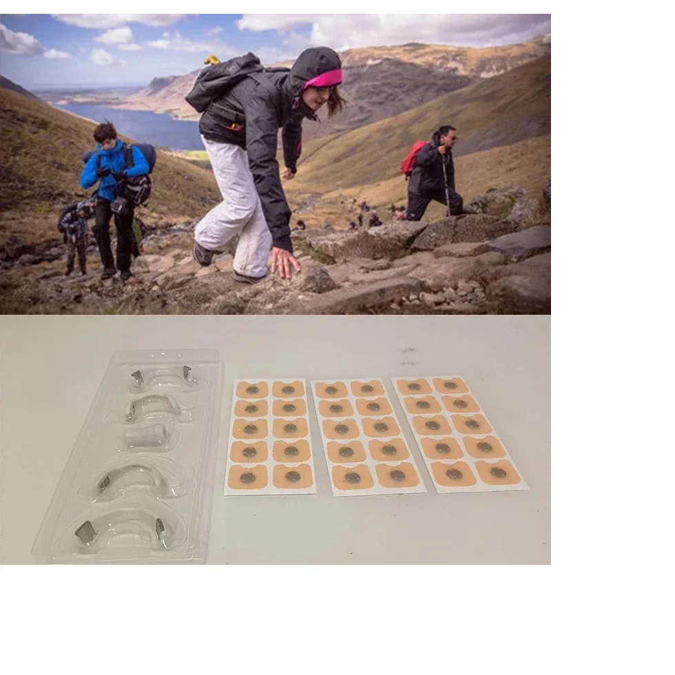 2025 جديد رائجة البيع في الهواء الطلق المغناطيسي المشي لمسافات طويلة المشي مشابك الأنف في الهواء الطلق تسلق الجبال الأساسية مقاطع مغناطيسية مشبك الأنف مع المغناطيس