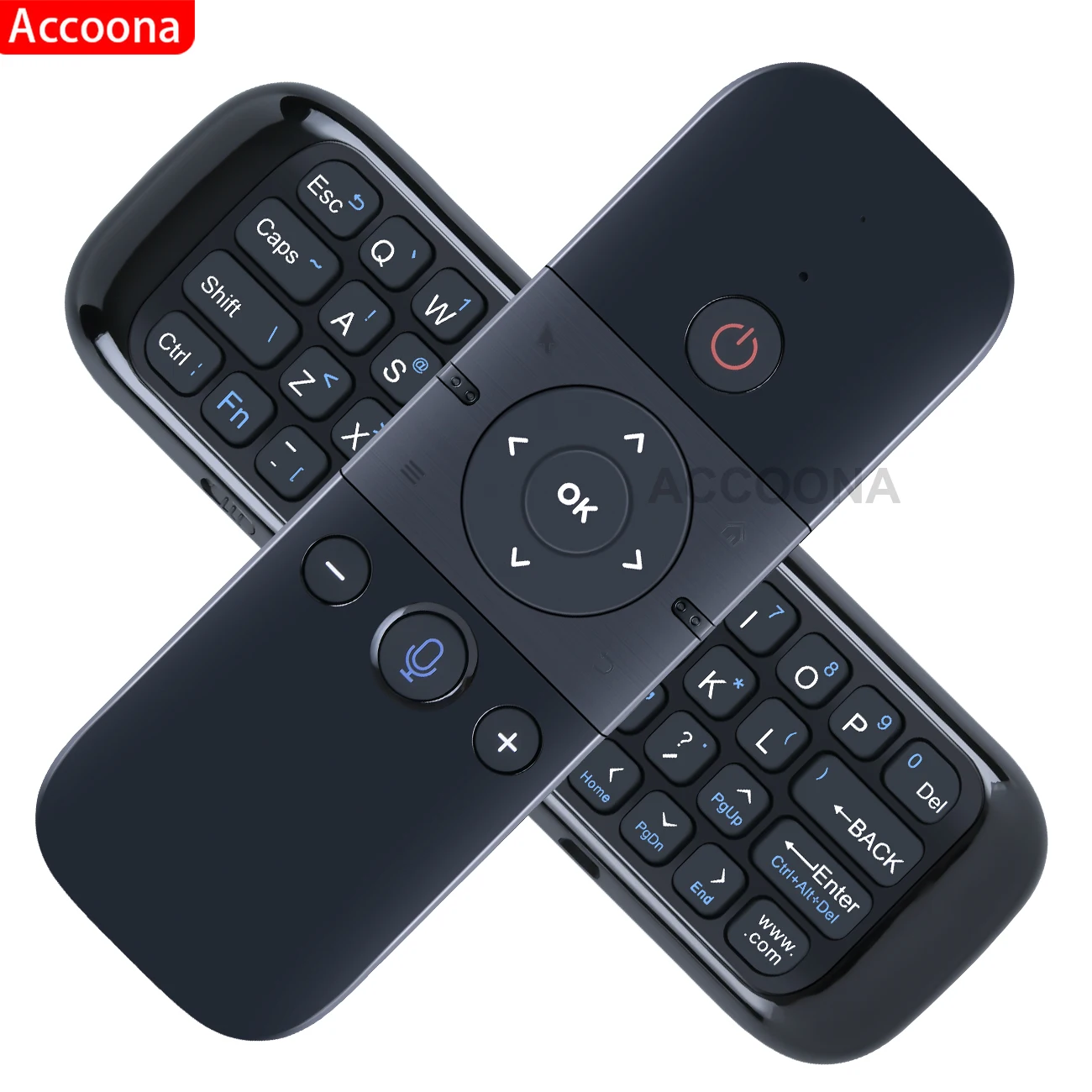 لجهاز التحكم عن بعد الصوتي M8 Air Mouse Google مع لوحة مفاتيح لاسلكية صغيرة 2.4G