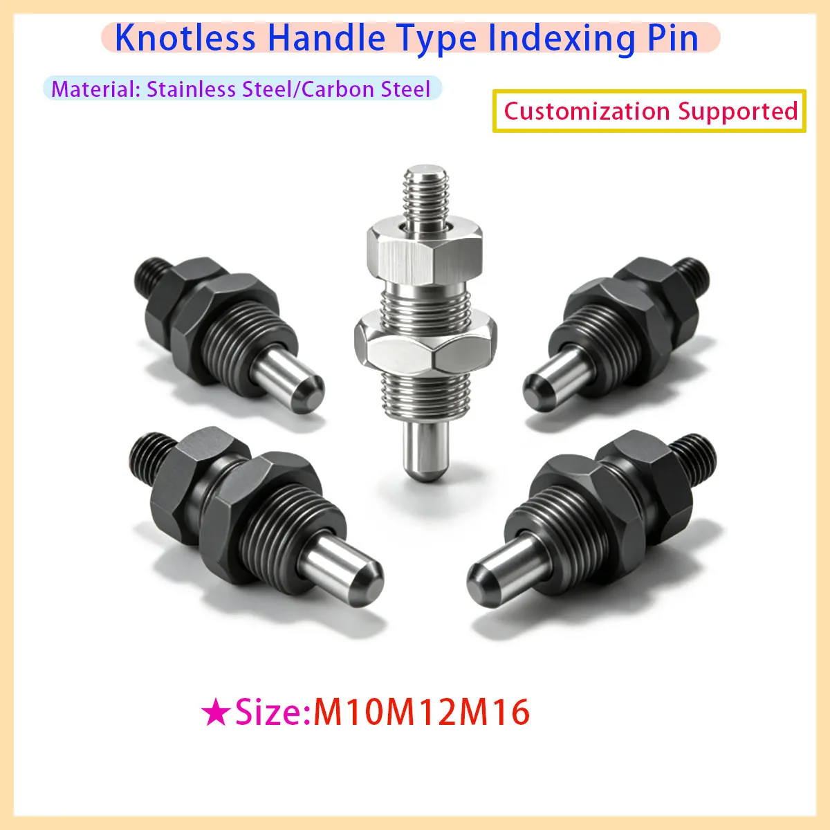 PXNKN SXNKN PXNAN SXNAN Fine Thread Spring Index Plunger Without Knob Handle Locating Pin