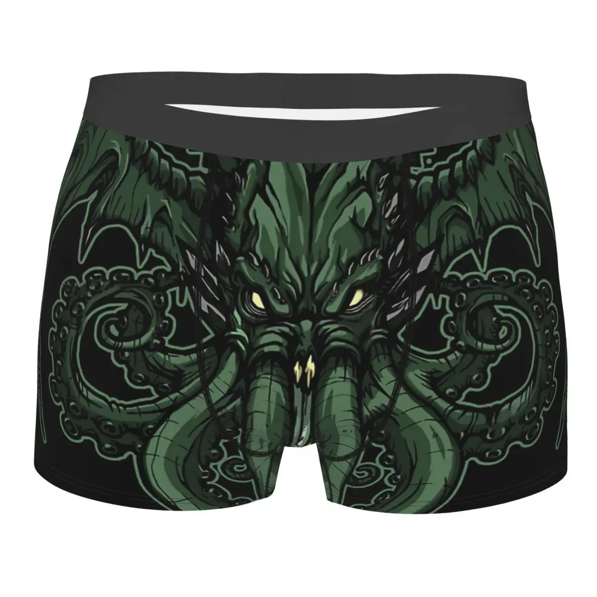 Black Men Boxer Briefs Cthulhu Highly Breathable Underwear High Quality Print Shorts Gift Idea