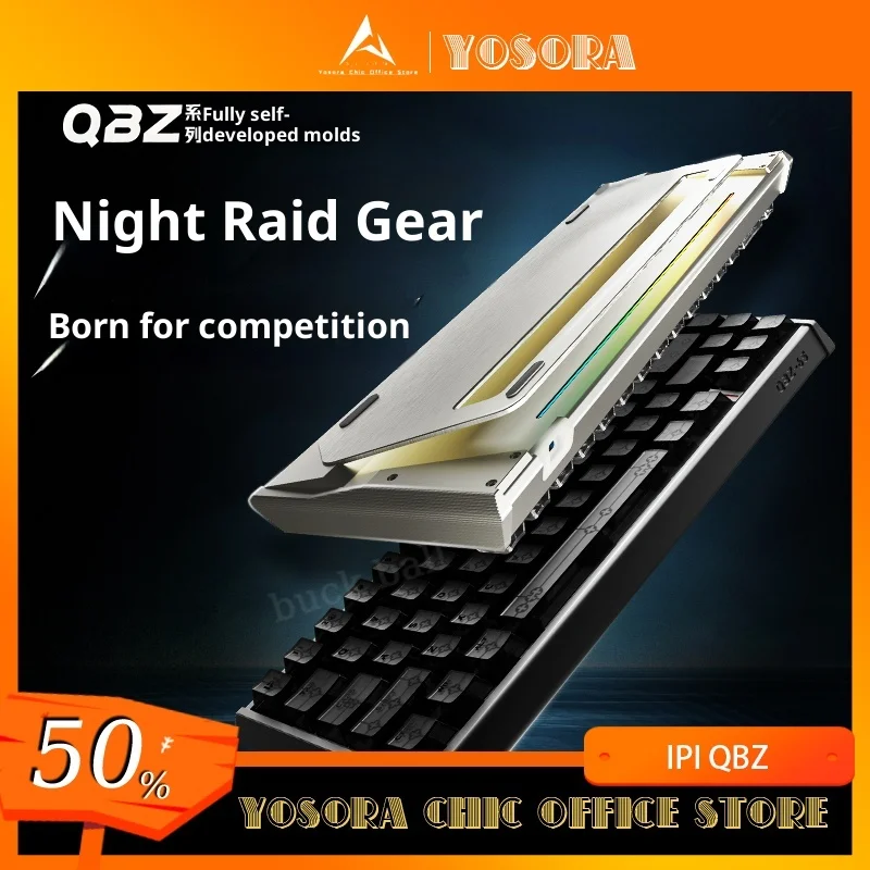 

Pre Sale IPI QBZ Magnetic Switch 65keys Wired Keyboard RGB Mechanical Keyboard Dual 8k FPS SOCD Gaming All Aluminum keyboards