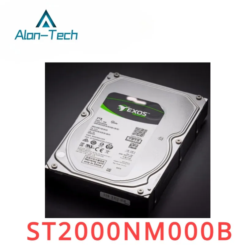 ST2000NM000B Original New Enterprise Exos 7E10 2TB 7200RPM SATA 6Gbps 256MB Cache 3.5-inch Internal Hard Disk