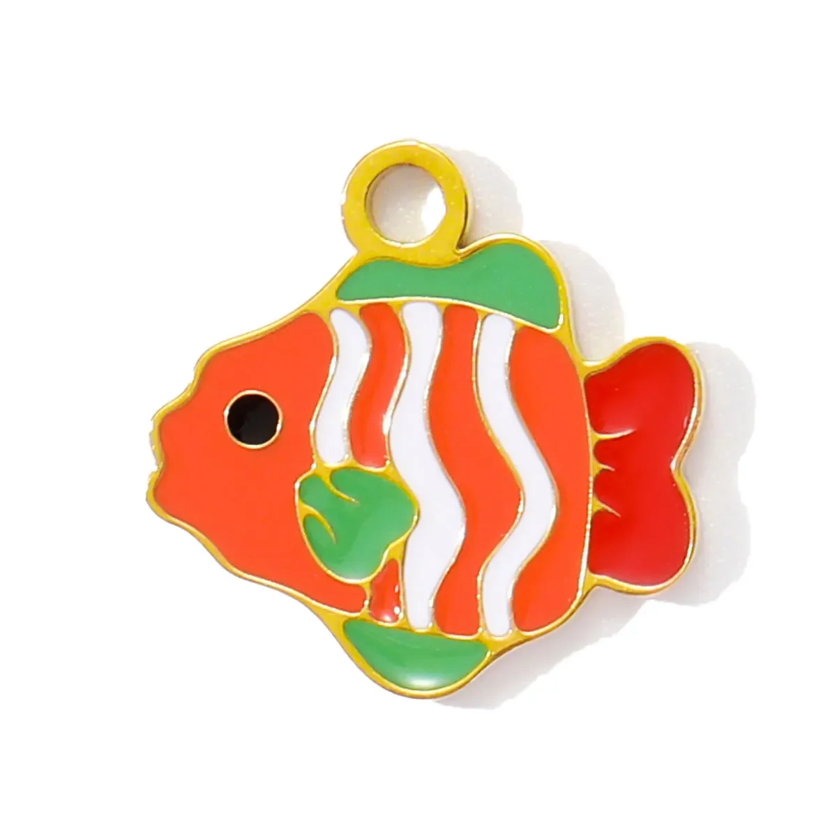 3 قطعة/الوحدة الفرنسية الفولاذ المقاوم للصدأ المينا حمامة الطيور السنجاب سوار Charms قذيفة محارة المرجان ذيل السمكة المعلقات مجوهرات بأشكال حيوانات