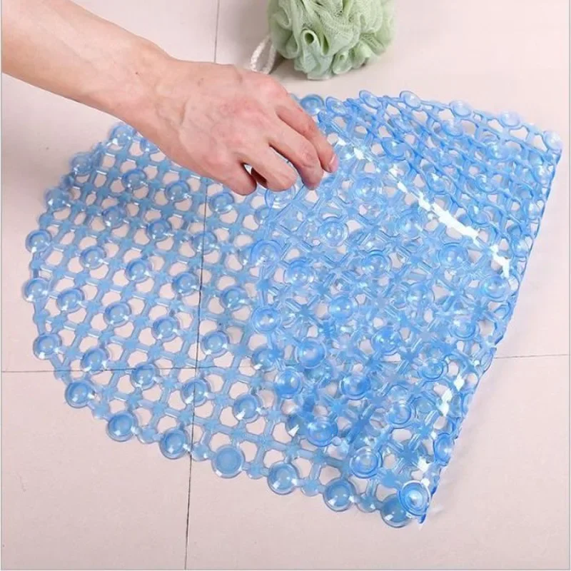 2024 New PVC Anti-skid Bath Mats Soft Shower Mat Massage Mat with Suction Cup Non-slip Bathtu Bath Mat Bathroom Accessories