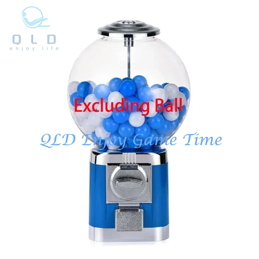 آلة بيع كبسولات Gumball عالية الجودة تعمل بقطع النقود المعدنية، لعبة كروية 28-35 مم ATM، وظيفة بنك العملات المعدنية، دعم أساسي