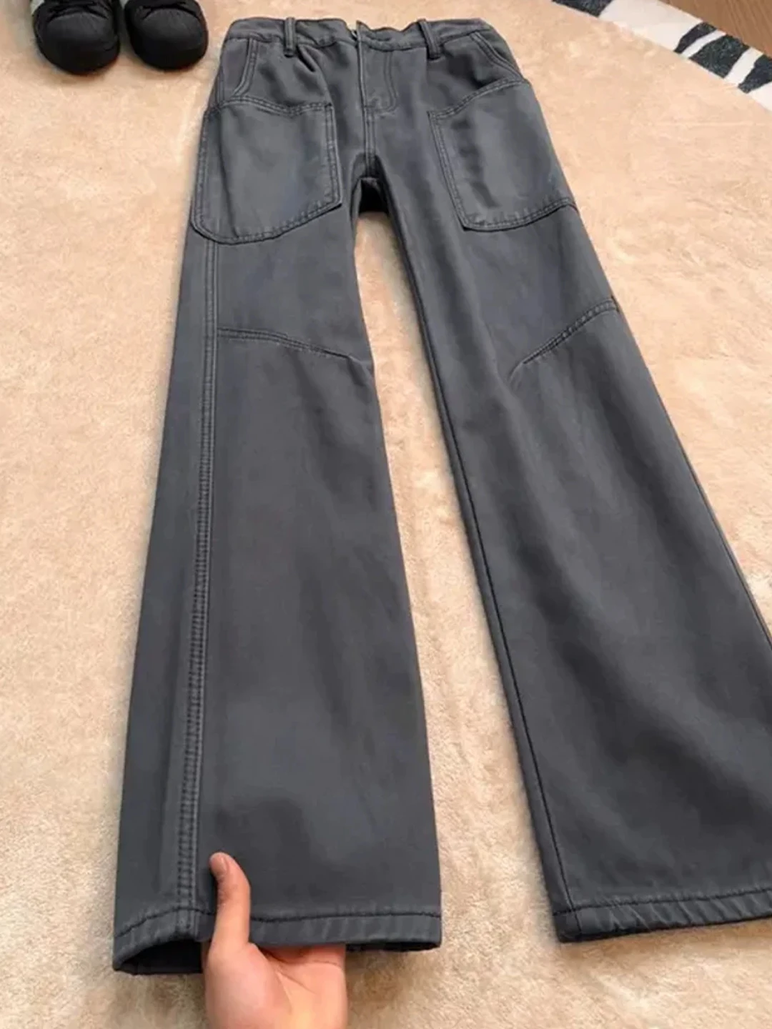 

Мужские джинсы American Workwear: расклешенные брюки-клеш, прямой крой, зимние, повседневные, молодежные