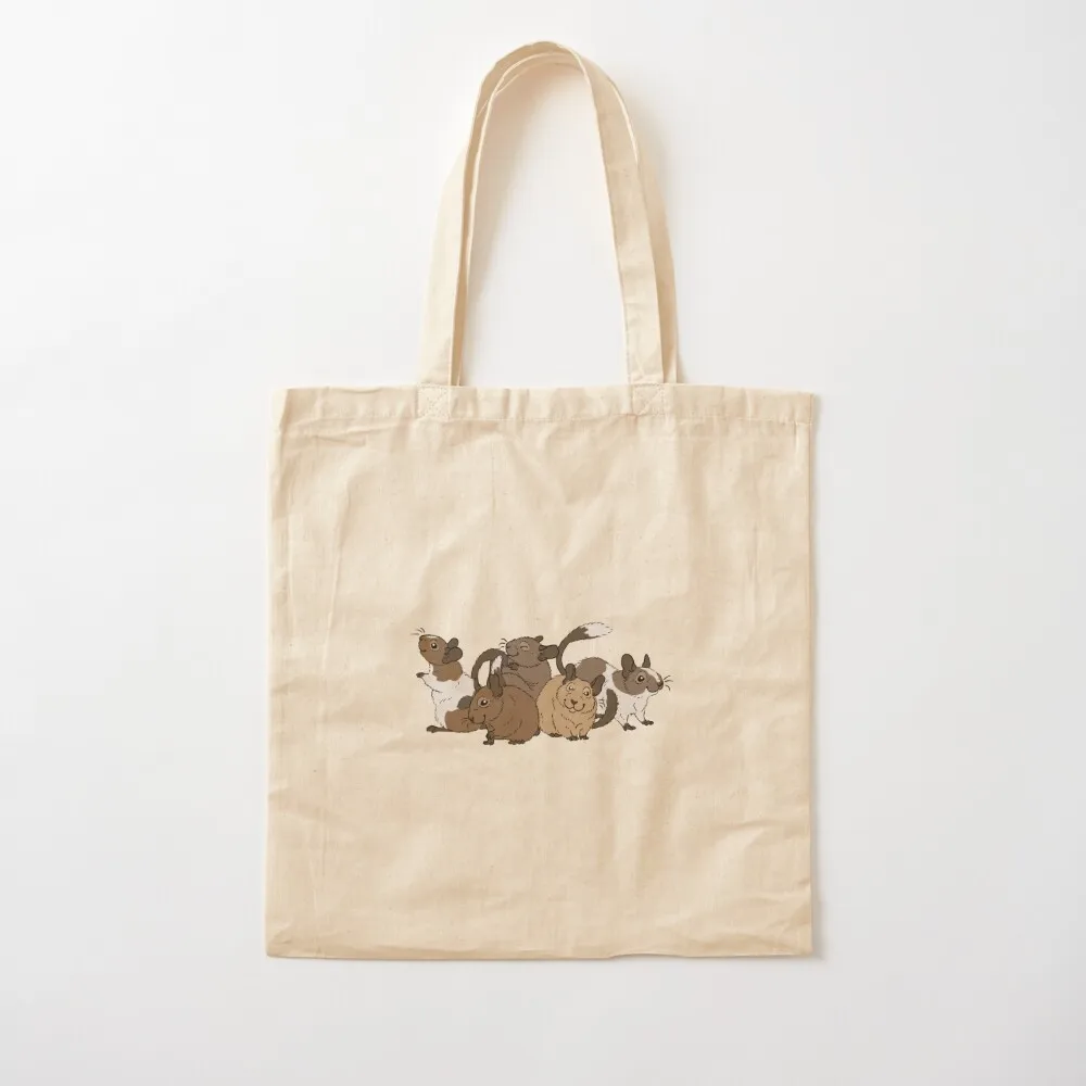 

Degu Group Tote Bag cute tote bag shopping bags foldable eco pack Shopping bags