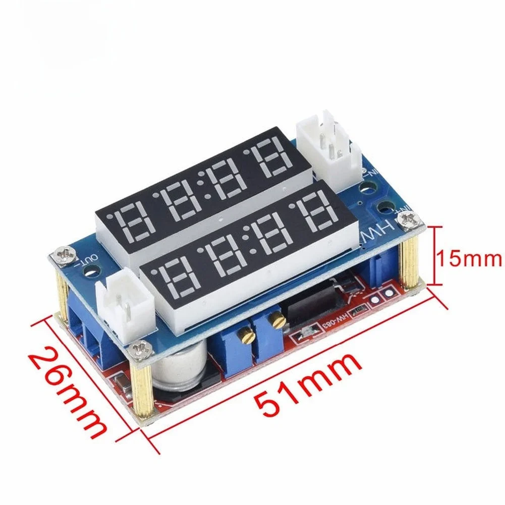 5A CC Adjustable Power Supply Module with LED Driver Capability and Integrated Voltage Current Meter for Lab and Hobbyist Use