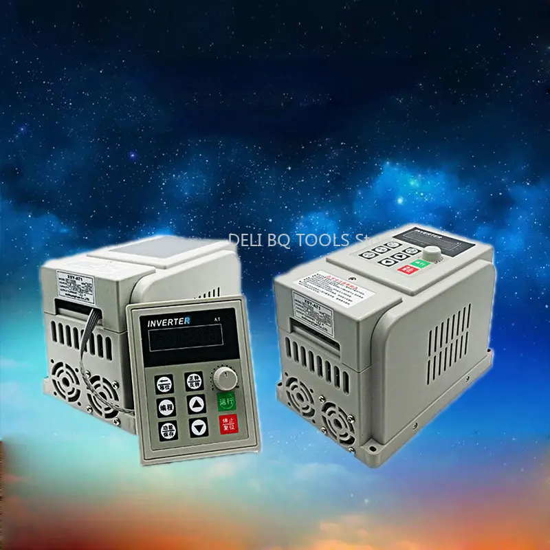 Imagem -03 - Vfd Ac220v 380v 07 15 22 kw Unidade de Frequência Variável Conversor de Frequência Vfd Controlador de Velocidade do Inversor para Motor Trifásico