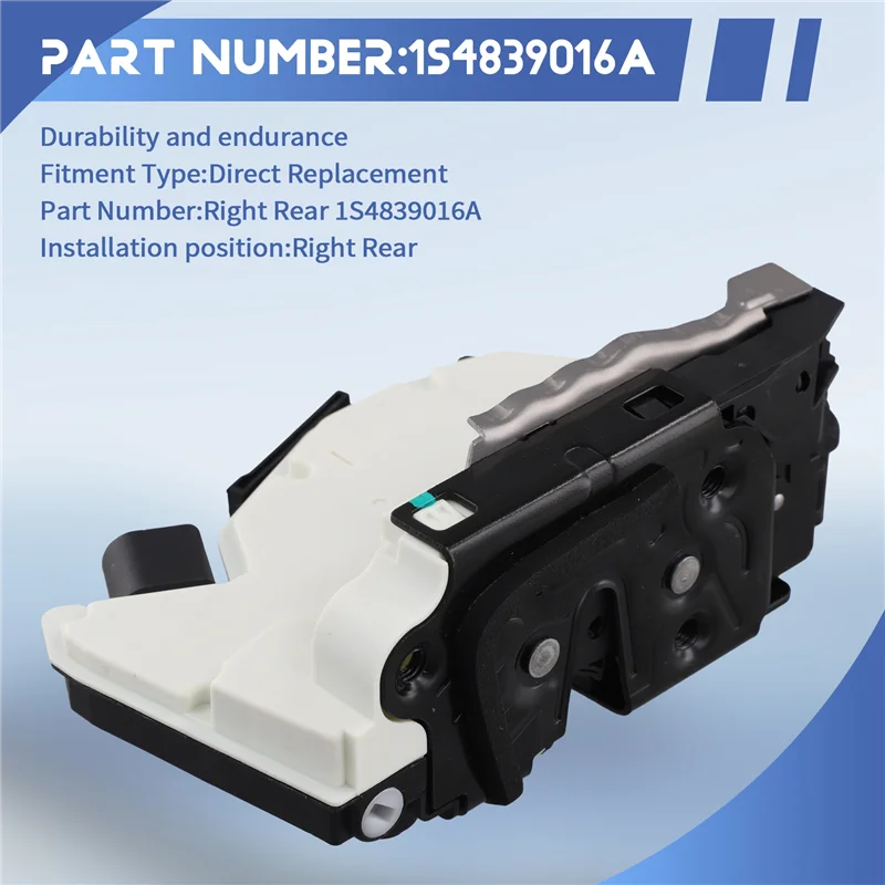 

AT92-Door Lock Actuator 1S4839016A Car Door Lock Block Actuator Forskoda CITIGO Seat Mii VW Motor Lock Assembly Right Rear