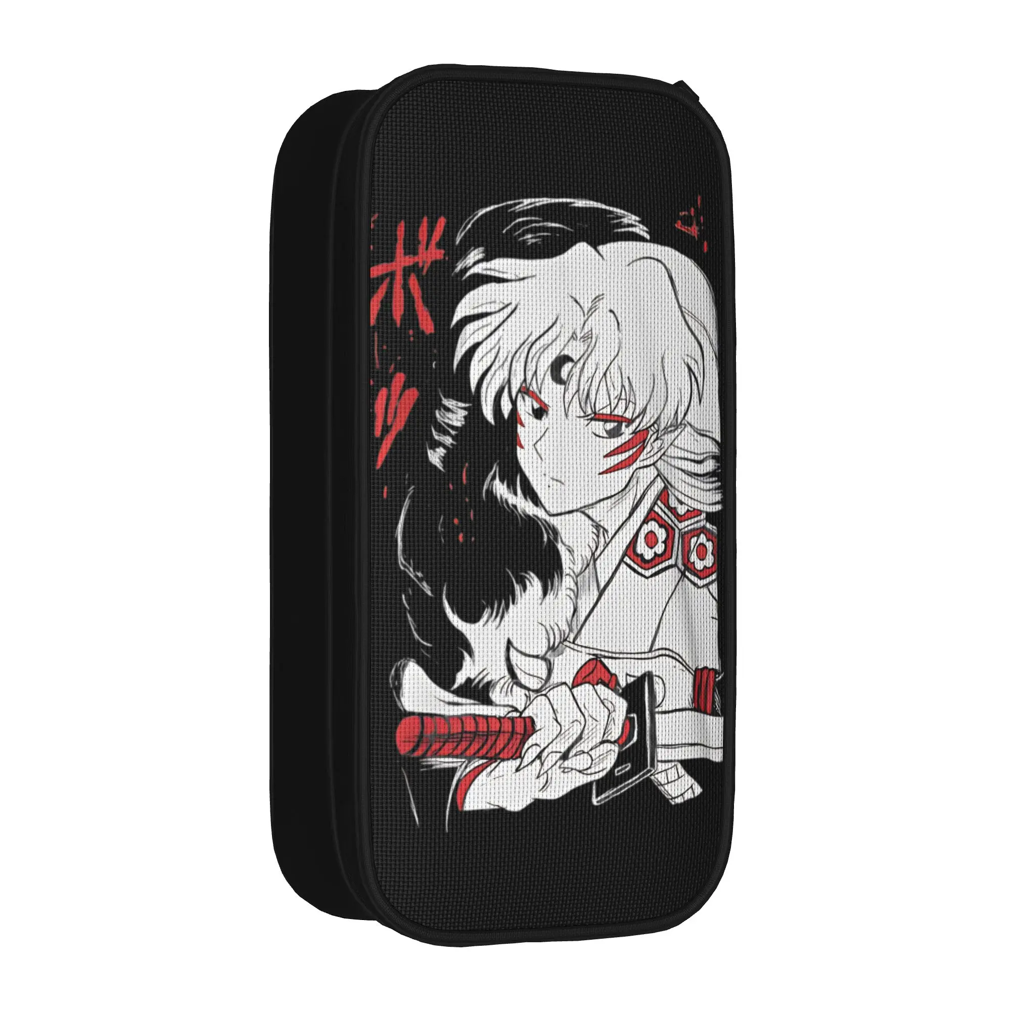 Inuyashas Sesshomaru Inu Yasha Kawaii Pencil Case New   Pen Box Bag Kids Large Storage School Supplies Cosmetic Pencilcases view 3